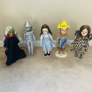 Effanbee 1970s The Wizard of Oz Dorothy, Tin Man, Witch, Lion & Scarecrow Dolls